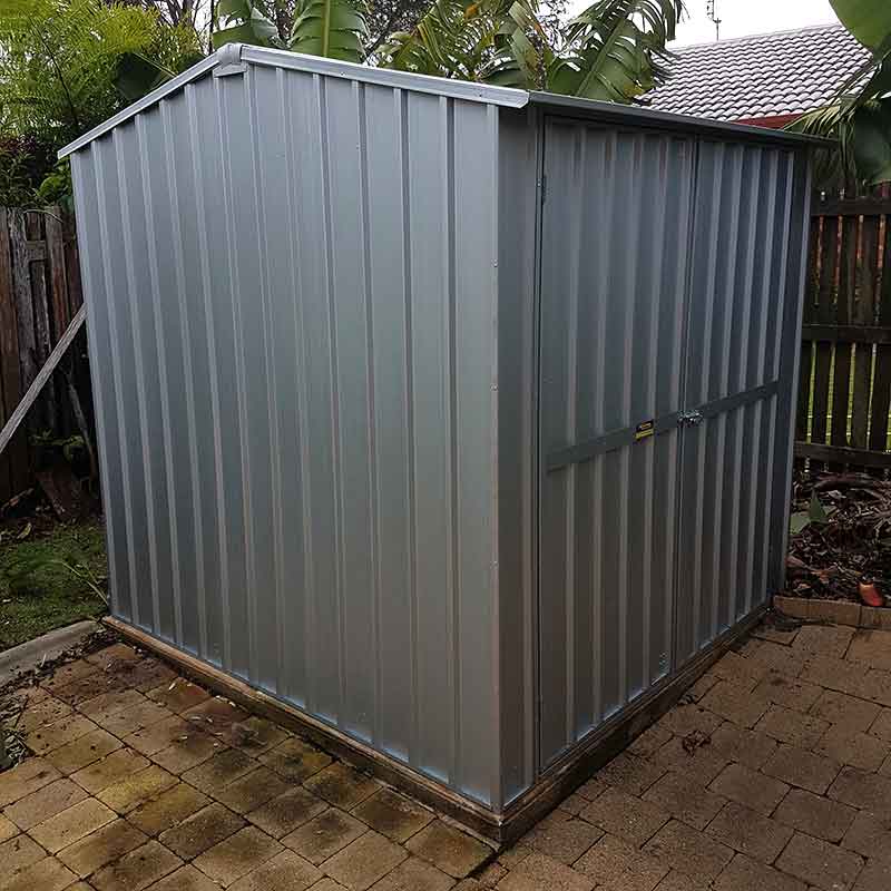 budget dark grey garden shed